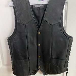 Men’s Leather biker vest